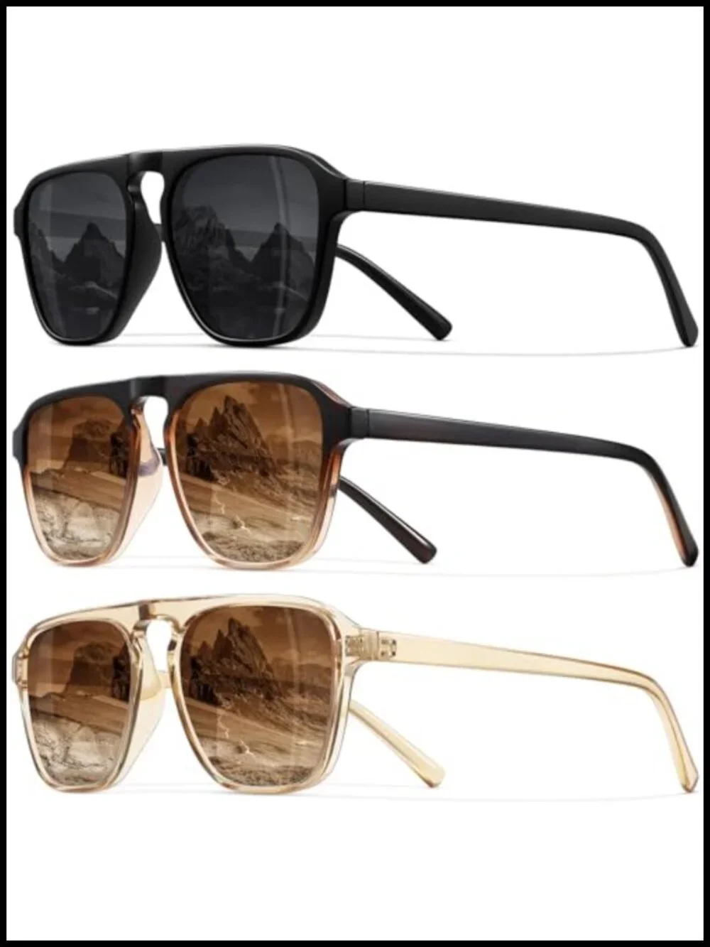 Polarized Retro Aviator Sunglasses UV400 Classic Sports